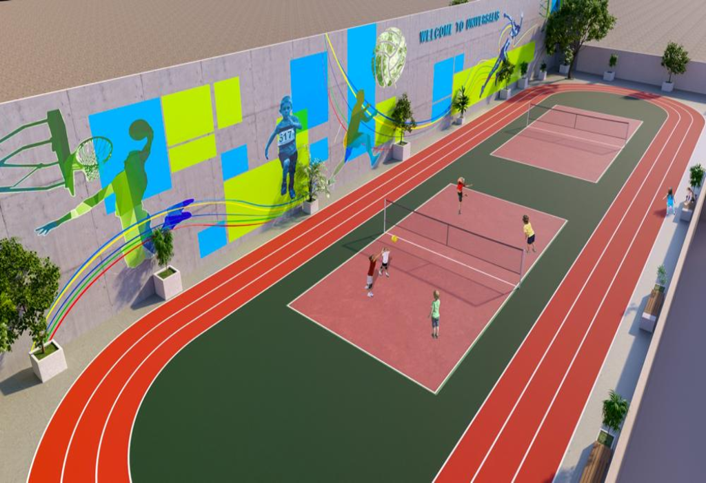 Terrain d'athlétisme
